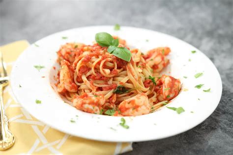 Shrimp Linguine With Tomato Sauce Pasquale Sciarappa Recipes