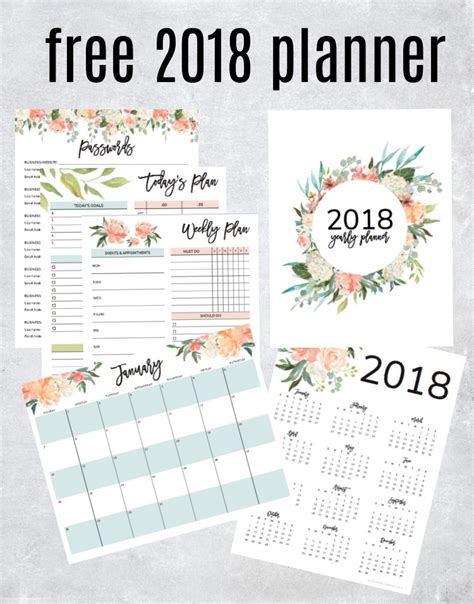 Whether you maintain it or not, you need to know that. Get Your Free 2018 Printable Planner (with Daily, Weekly ...
