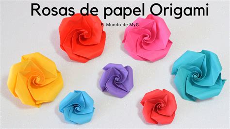 Rosas O Flores De Papel Origami Paper Flowers Fiori Di Carta El