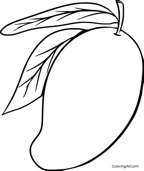 Mango Tree Coloring Coloring Pages