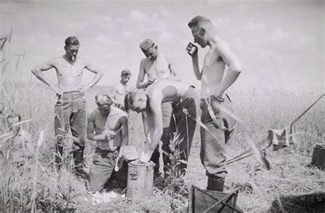 Vintage Snapshots World War Ii Soldiers Showering Or Bathing History Daily