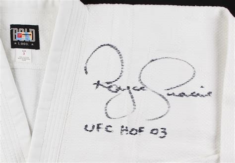 Royce Gracie Signed Full Size Authentic Judo Jiu Jitsu Uniform