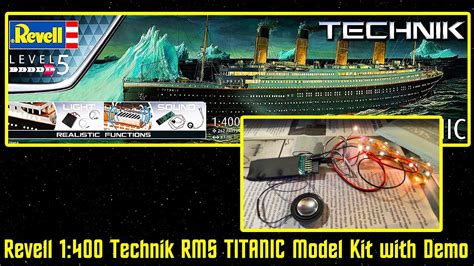 Revell Technik Rms Titanic Model Kit With Realistic Lights And Sounds