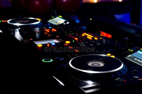 Dj Music Deck Turntables And Equipment Stock Photo Image Of Clubbing