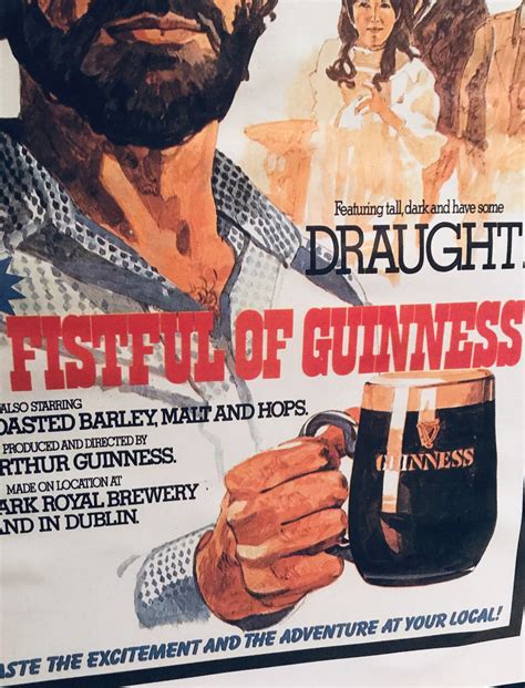 A Fistful of Guinness Retro Advert | The Irish Pub Emporium