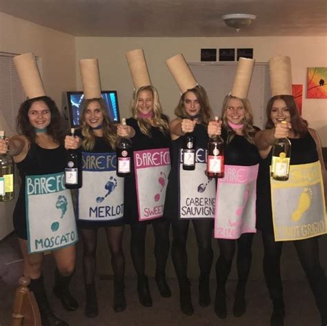 Wine Bottles Halloween Costume For A Group Halloween Costumes For Work 3 Person Halloween