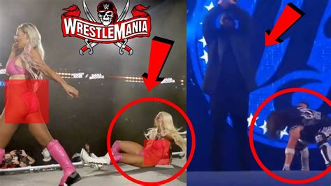5 fails and bloopers at wwe wrestlemania 37 wwe raw highlights youtube