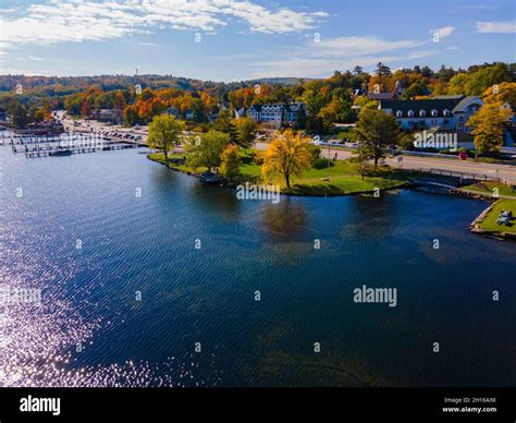 Waterfront Of Meredith Bay In Lake Winnipesaukee At Meredith Town