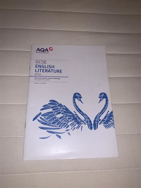 AQA GCSE English Literature Poetry Anthology in B6 Birmingham for ?10.