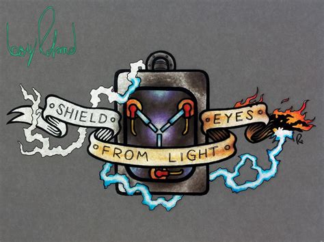 A light shield's weight lets you carry other items in that hand, although you cannot use weapons with it. what's a boy Roland?: Shield Eyes From Light Tattoo