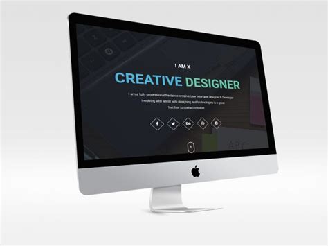 Imac Mockup Psd Template 02 Free Mockup