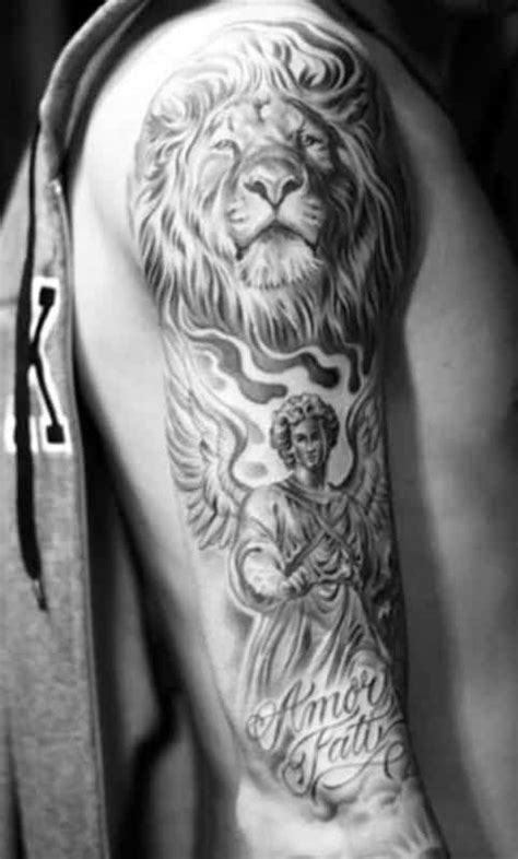 Top 63 Lion Sleeve Tattoo Ideas 2021 Inspiration Guide