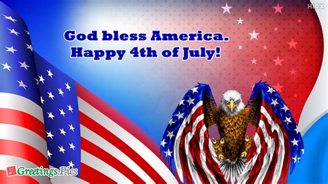 God Bless America Happy 4th Of July Greetingspics