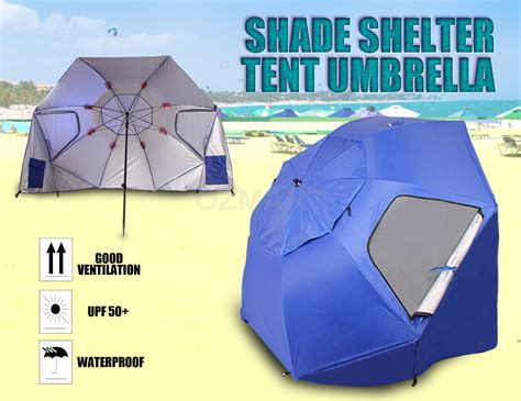 Portable Umbrella Shelter Tent Sun Rain Beach Camping Canopy Outdoor