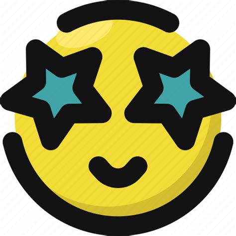 Emoji Emoticon Excited Feelings Happy Smileys Star Icon Download On Iconfinder