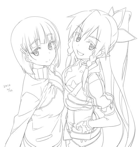 Leafa And Kirigaya Suguha Sword Art Online Drawn By Himurakiseki