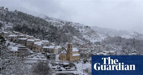 Snow Sweeps Across Europe In Pictures World News The Guardian