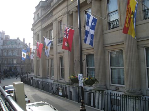 Canadian Embassy In London The Provincial Flags Adorn The Flickr