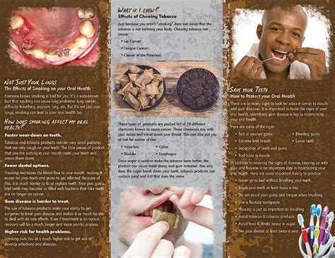 tobacco and oral health dental disaster pamphlet primo prevention