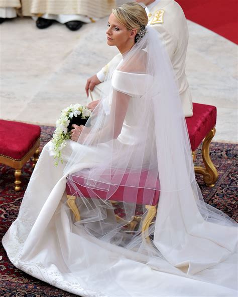 Princess Charlene Of Monaco Wedding Dress 2011 Designed By Giorgio