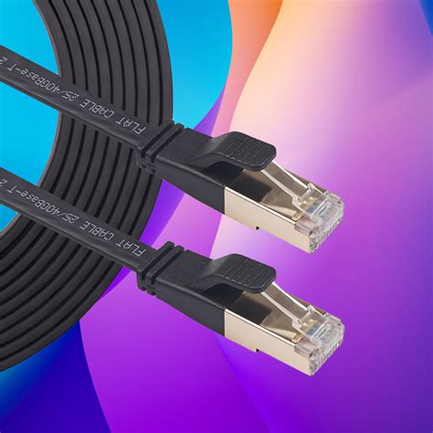Newlis Cat8 Ethernet Cable Flat High Speed 40gbps Rj45 Network Lan