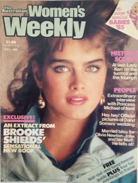 Brooke Shields Covers Womans Weekly Australia July 1985 Brooke