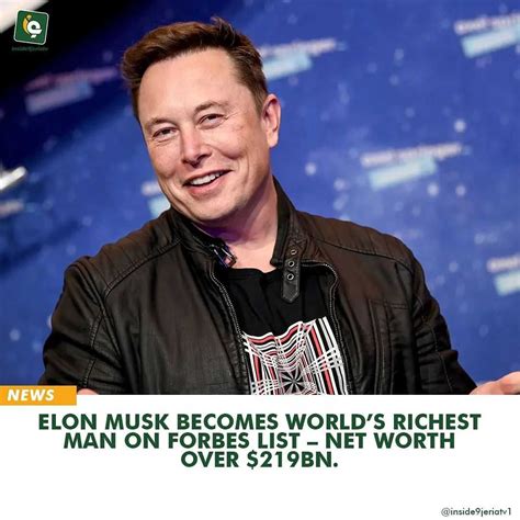 Elon Musk Becomes Worlds Richest Man On Forbes Lists Net Worth Over