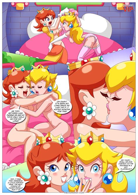 Rule 34 2girls Bbmbbf Comic Kissing Mario Series Nintendo