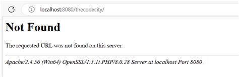 Fix Localhost Error Resource Not Found In Xampp Apache Server