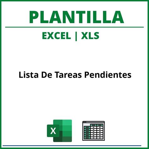 Plantilla Lista De Tareas Pendientes Excel