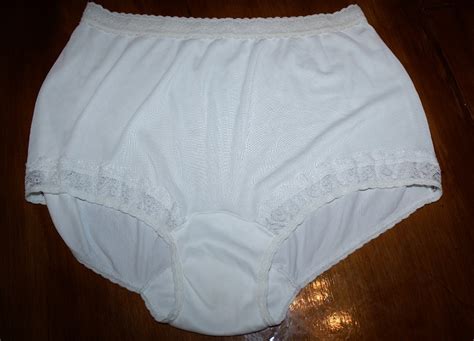 Vtg Nylon Double Nylon Layer Gusset Lace Inserts Sheer Panties 7 Ebay