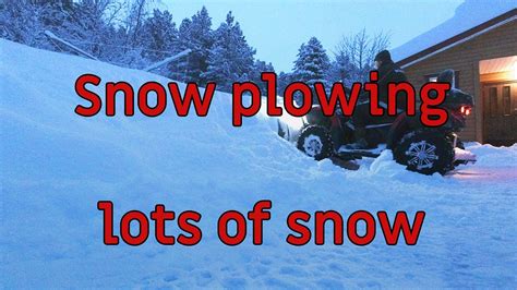 Atv Snow Plowing Lots Of Snow In Norway Youtube
