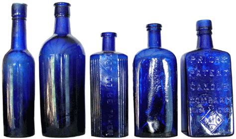 Top 9 Antique Blue Glass Bottles