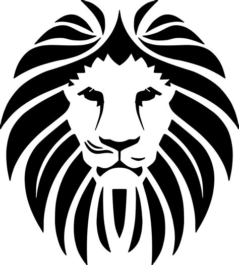 Free Black And White Lion Logo, Download Free Black And White Lion Logo