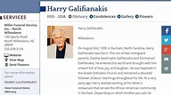 Harry Galifianakis, father of actor Zach Galifianakis, has died ...