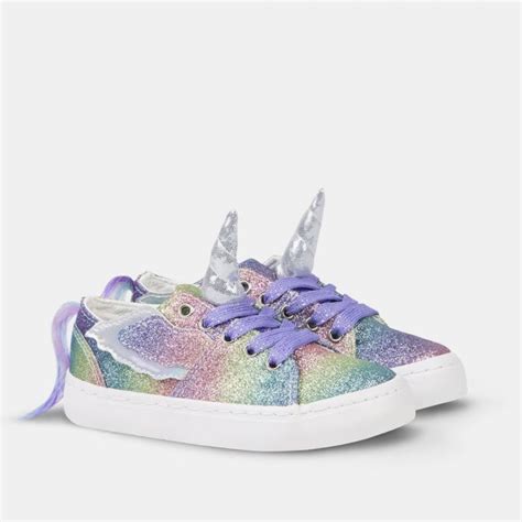 Zapatillas De Niña Unicornio Glitter Multicolor Girls Shoes Girls