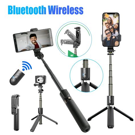 3 In 1 Extendable Selfie Stick With Tripod Stand And Bluetooth Remote