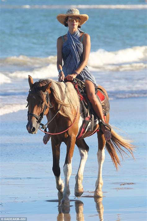 Alessandra Ambrosio Slips Into A Tiny Bikini On The Beach In Brazil