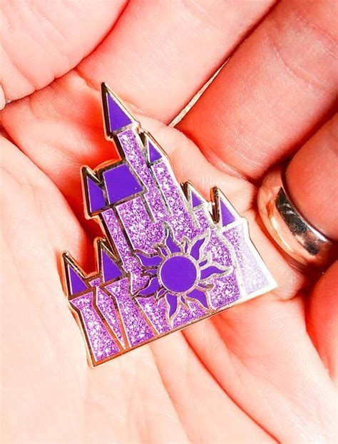 Purple Princess Castle Pin Fantasy Pin Trading Pin Enamel Pin