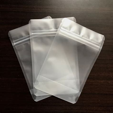 100 4x6 Frosted Stand Up Pouchbag Heavy Duty Packaging Tear Notch