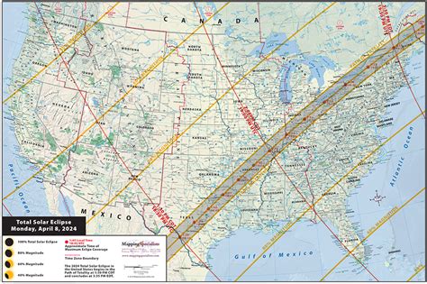 April 8 2024 Total Solar Eclipse Map United States Pauly Betteann