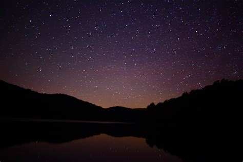 Summit Lake Wv Night Sky Reflection The Sky Free Nature Pictures By