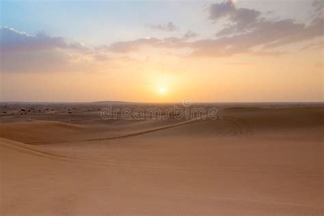 Photo Of Landscape Of A Desert In The United Arab Emirates Stock Image