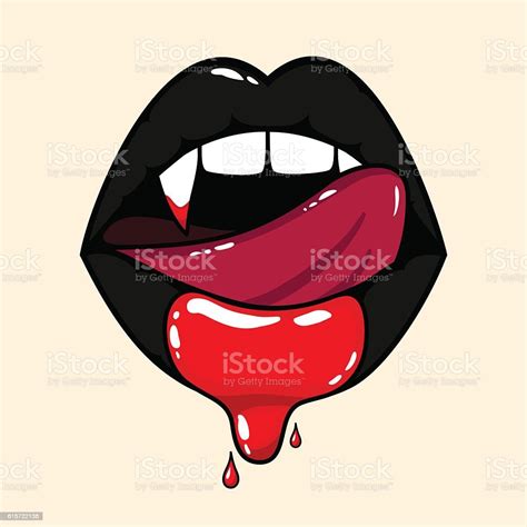 Vampire Lips Stock Illustration Download Image Now Istock