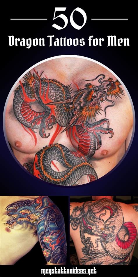 Black ink chinese dragon head tattoo design by tatsu87. Dragon Tattoos for Men - Dragon Tattoo Designs for Guys