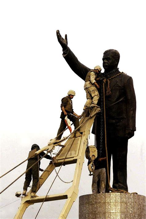 Saddam Husseins Statue Toppled 10 Years On Arabianbusiness