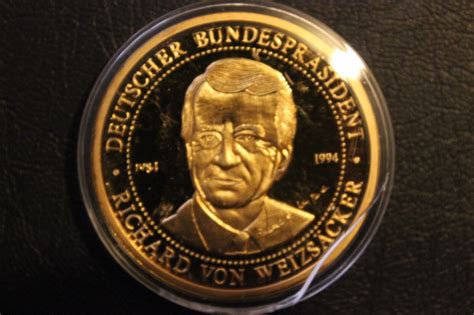 Medaille Deutscher Bundespräsident Richard von Weizsäcker 1984 1994