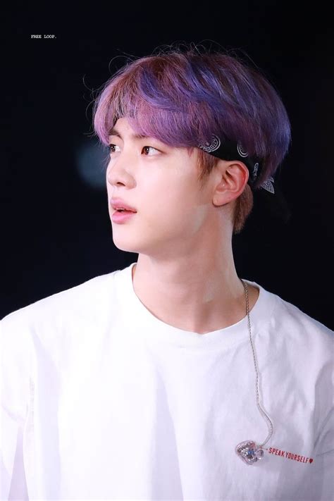 Free Loop On Twitter Seokjin Purple Hair Jin