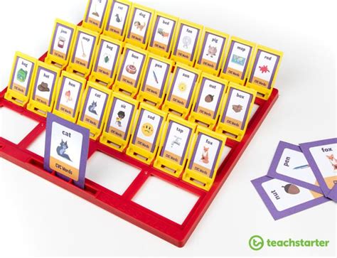 Language squad can be played by people with vision or hearing impairments. Printable Guess Who? Game Templates for the Classroom | Cvc words, Phonics for kids, Word board