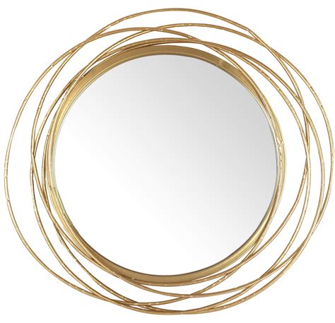 Mirrorize Canada 20 Dia Framed Gold Round Mirror Golden Circle Rings